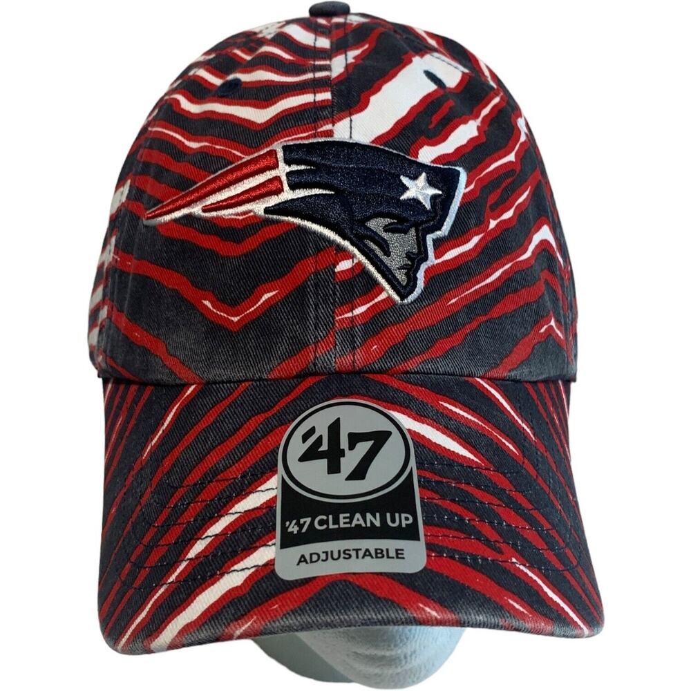 '47 Brand Clean Up Zubaz New England Patriots NFL Football Adjustable Hat Cap - Picture 3 of 13